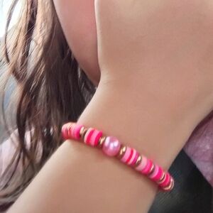 Clay bead bracelet/choker/phone charm